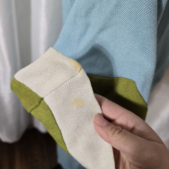 True Vintage 60s Skirt Suit Julie Miller Blouse Skirt Set 15/16 Womens Blue Gree - Picture 8 of 16